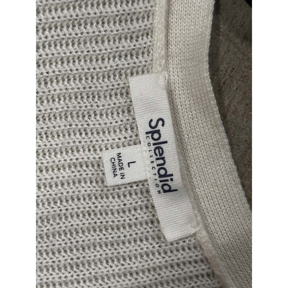 Splendid White Ribbed Cardigan - Picture 3 of 6